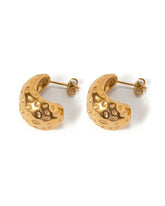 18k gold-plated stainless steel, Tarnish-free, Waterproof, Suitable for sensitive skin, gold earrings, retro earrings, vintage charm, classic earrings, beautiful earrings, timeless earrings, stud earrings, rope design earrings